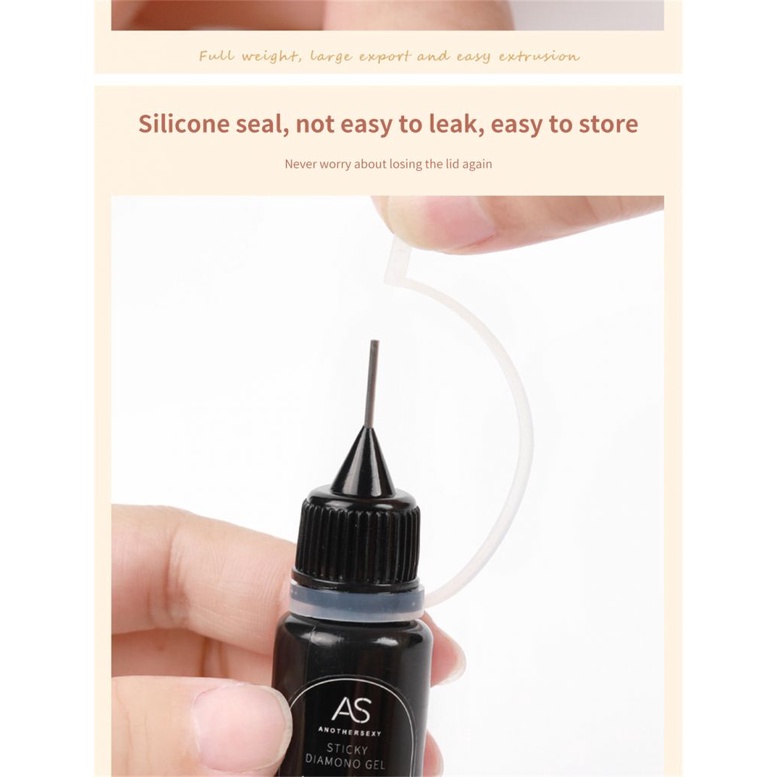 Hàng Có Sẵn Keo Dán Móng Tay Dùng Một Lần Keo Dính Kim Trang Sức Keo Dán Mũi Khoan Lớn Đáy Phẳng Hợp Kim Zircon Keo Dán Khớp Trượt Thanh Toán Khi Nhận Hàng