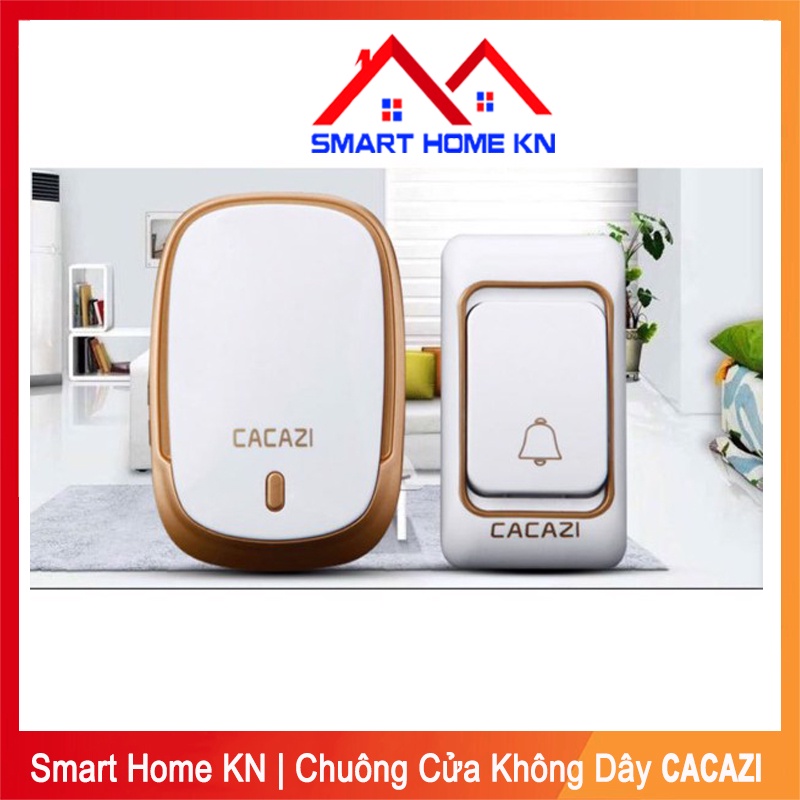 Chuông cửa không dây báo khách thông minh chống bụi chống nước Cacazi - Smart Home KN