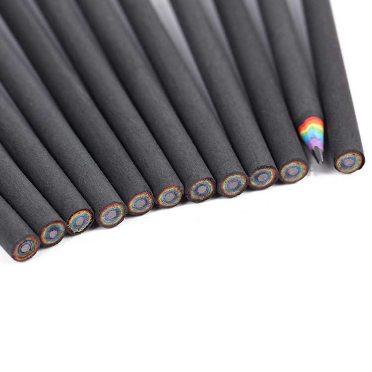 Bút Chì Bấm 2B Màu Cầu Vồng Thân Thiện Với Môi Trường