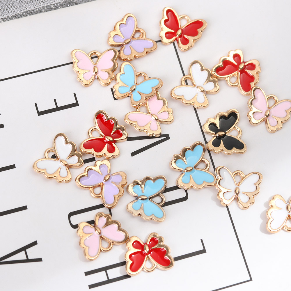 Set 10 Mặt Dây Chuyền Hình Bướm Xinh Xắn
