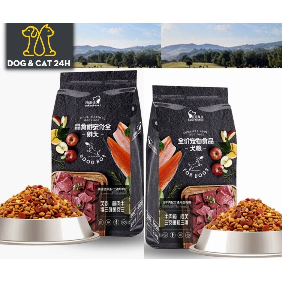 Hạt Captain cho chó kén ăn 500g - 2.5kg, trộn bò - cá hồi - phô mai