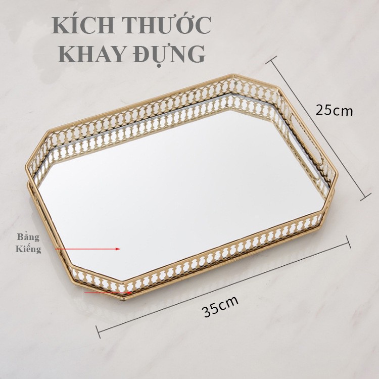 Khay đựng bình ly cốc cao cấp sang trọng