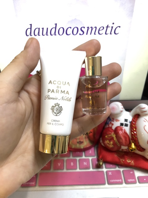 [ set ] Nước hoa Acqua Di Parma Acqua Peonia Nobile EDP 5ml + Body Cream 20ml | BigBuy360 - bigbuy360.vn