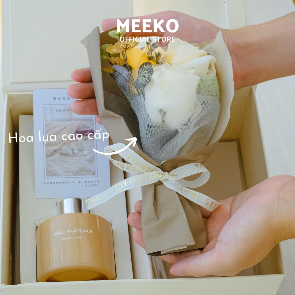 Set hộp quà tặng hương thơm Sency Flower thư giãn MEEKO quà tặng bạn gái