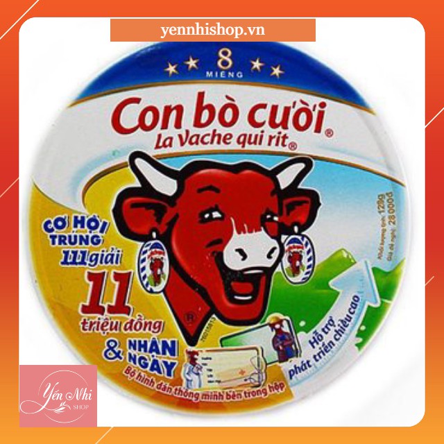 Phô mai con bò cười ( La Vache qui rit ) loại 8 miếng