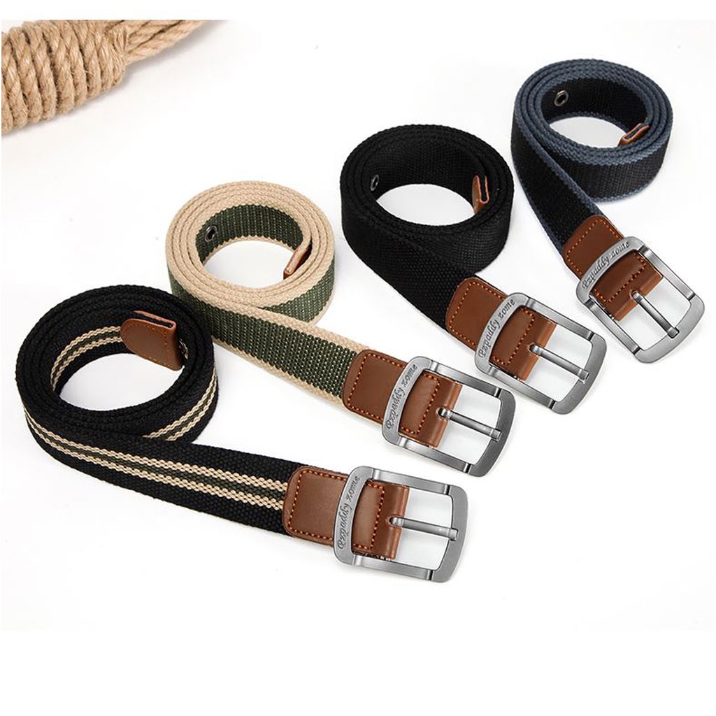 Thắt Lưng Nam Vài Dù Khóa Truyền Thống Lịch Lãm Sang Trọng Khóa Cài Tiện Dụng Dây Vải Dù Cao Cấp