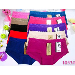 Combo 10 quần lót cotton cạp ren chun