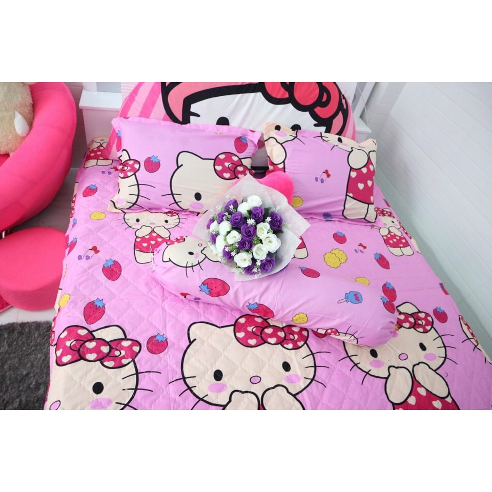 BỘ DRAP POLY - COTTON HELLO KITTY