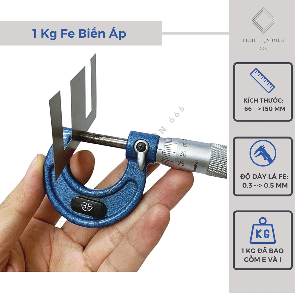 Fe Biến Áp EI 66 – 150 mm (EI 22 - 50 mm) Phe Biến Áp Quấn Biến Áp Quấn Kích Điện