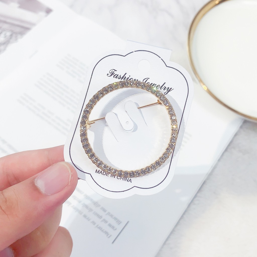 Trâm Cài Áo Kim Cương Đa Năng Hình Ngôi Sao Năm Cánh Chống Chói