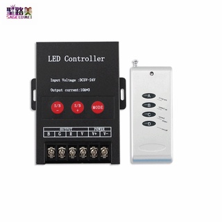 Bộ điều khiển đèn led dây dc5v-24v 2.4g rf 12v rgb 30a max360w smd 2835 3528 5050