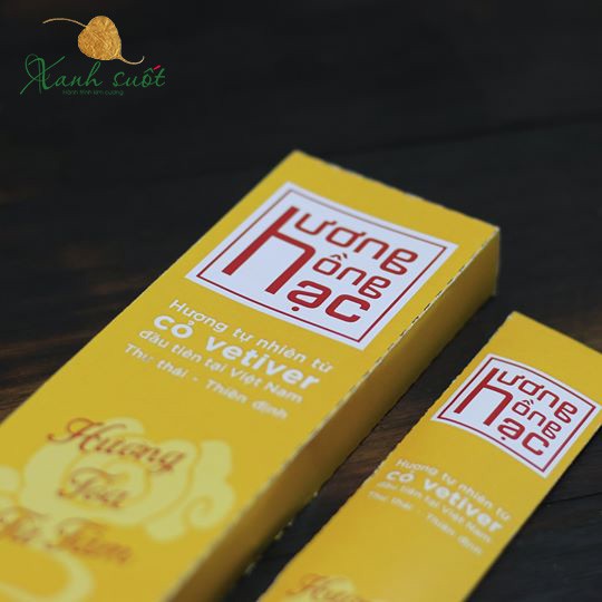 [Hương Hồng Hạc] Hương Vetier Thơm Đặc Biệt- Nhang Sạch, Không Đậu Tàn, Thơm Mùi Gỗ, An Toàn-Vetiver Incense [Xanh Suốt]