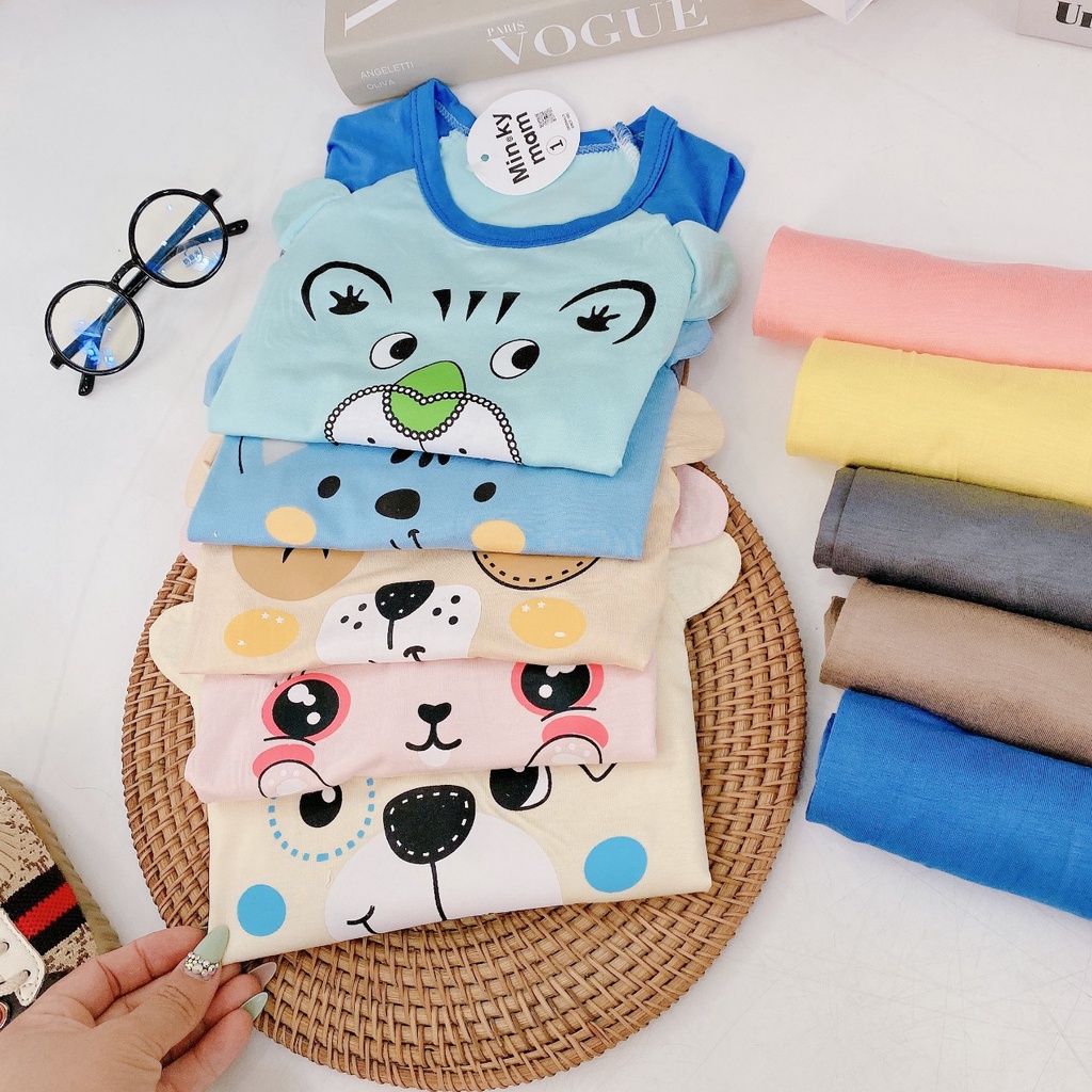 Bộ Dài Tay Cho Bé Trai , Bộ Dài Tay Cho Bé Gái Chật Thun Lạnh , Bộ Quần Áo Trẻ Em