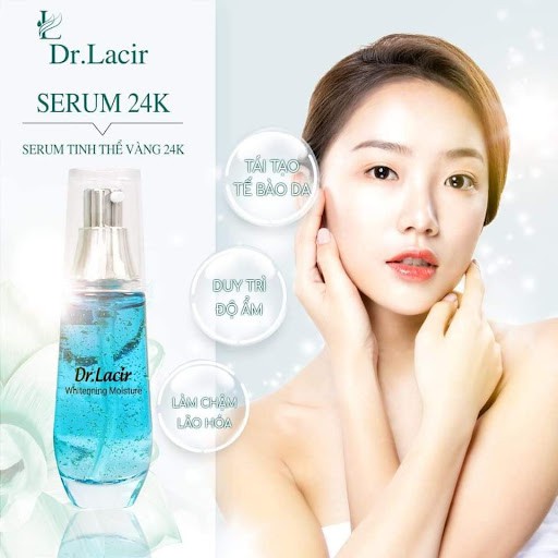 Serum dưỡng trắng Dr. Lacir Crystal Serum cấp ẩm chống lão hoá 25ml LM24