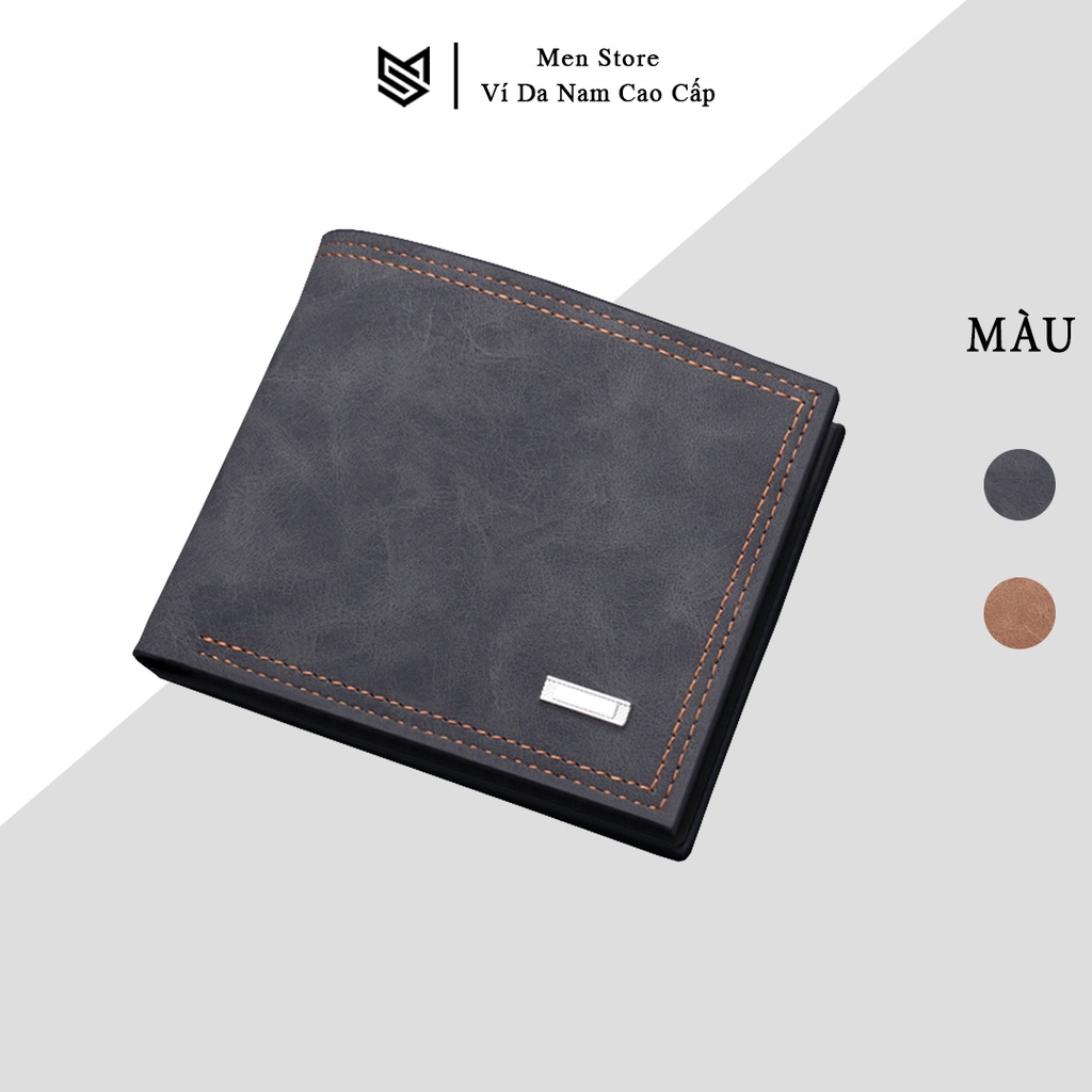 Ví da nam cao cấp chất da mềm ngăn đựng rộng rãi bóp tiền nam nhiều ngăn đựng tiền đựng thẻ - V623b