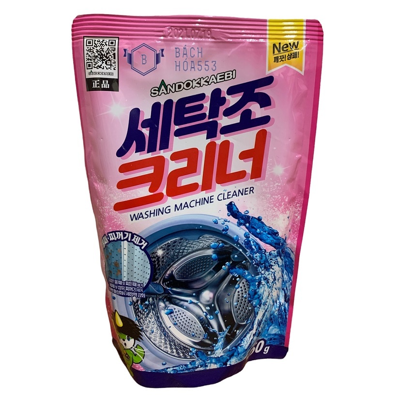 Gói bột tẩy vệ sinh lồng máy giặt Sandokkaebi Hando 450g