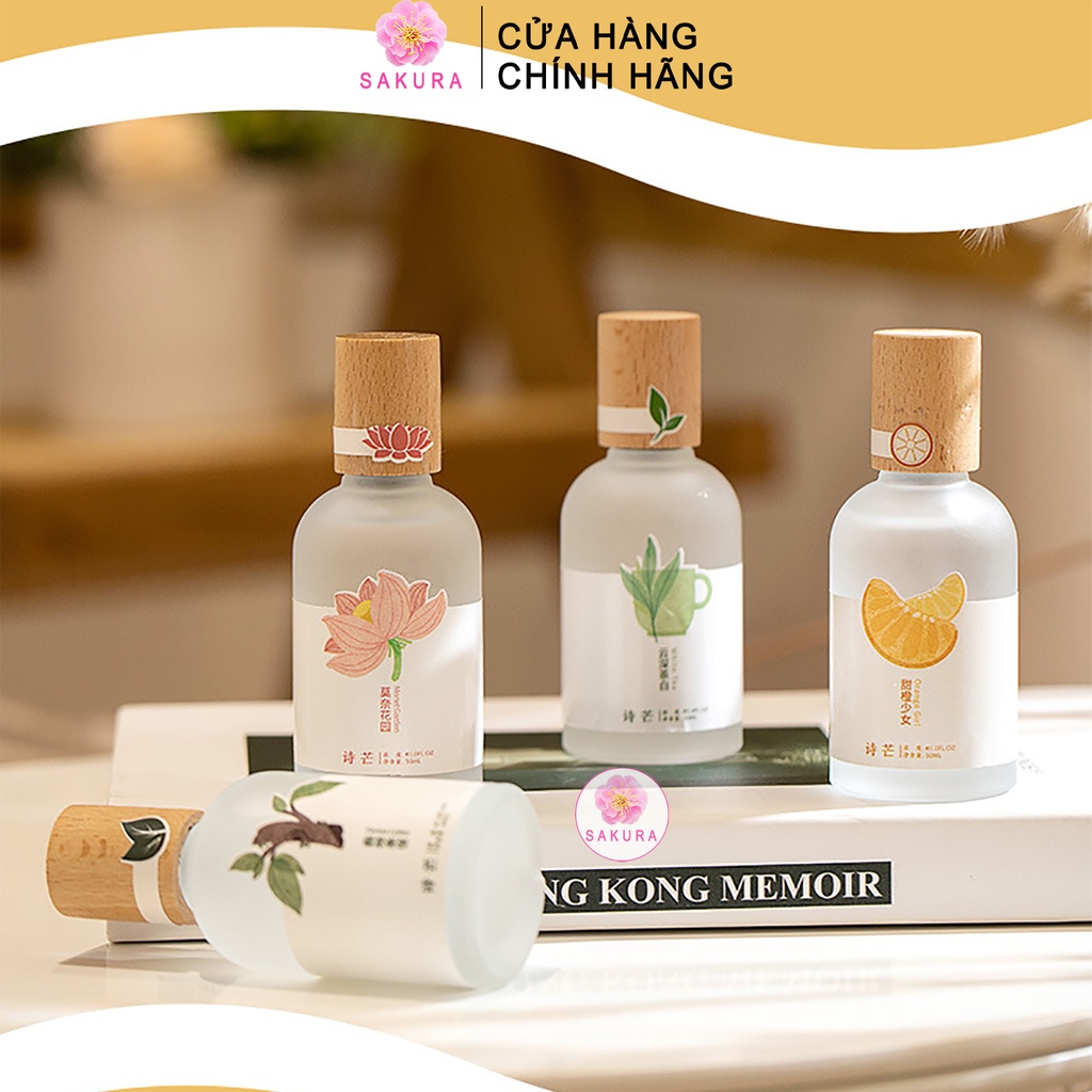 Nước Hoa Nam Nữ Body Shimang Dầu Xịt Thơm Mẫu Mới Nắp Gỗ Thân Thủy Tinh Vỏ Mờ Sang Trọng Nội Địa Trung 50ml