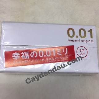 Bao cao su siêu mỏng Sagami Original 0.01 mm - Cảm Xúc Không Giới Hạn