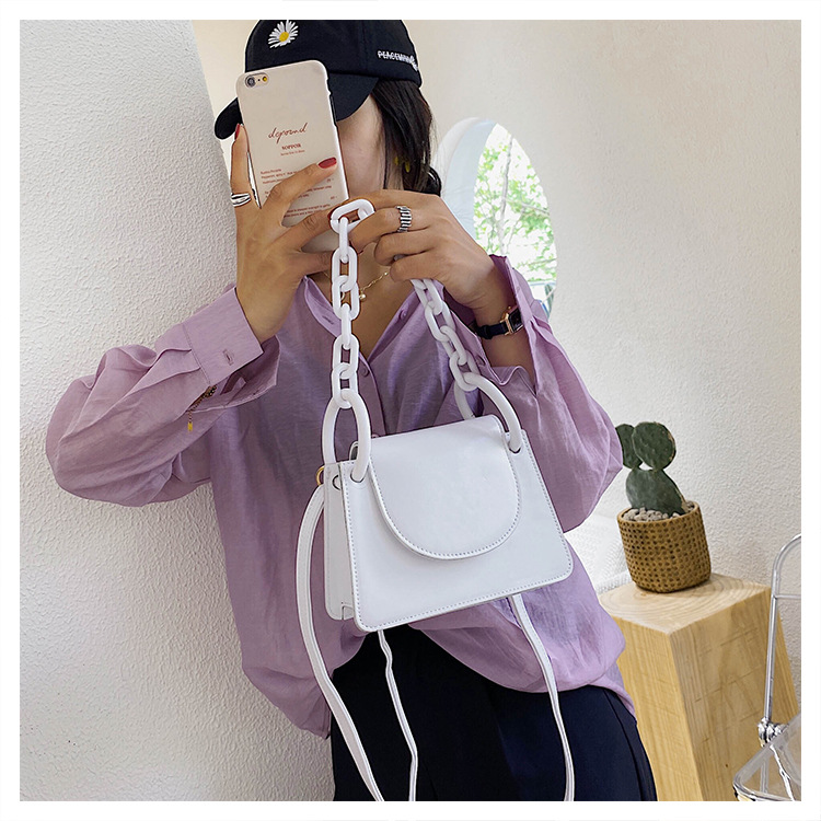 Túi đeo vai IELGY màu trơn thời trang dễ phối cho nữ