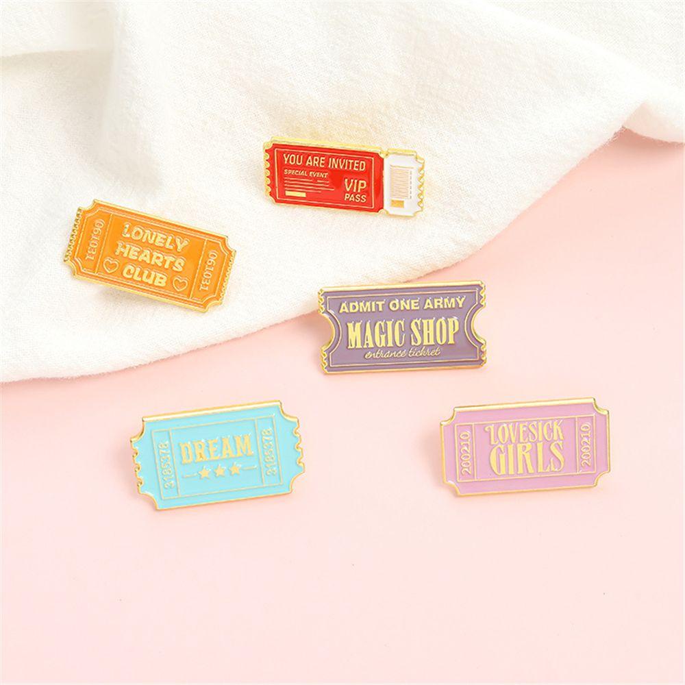 Huy Hiệu Cài Áo Tráng Men In Chữ You Are Invited Shop