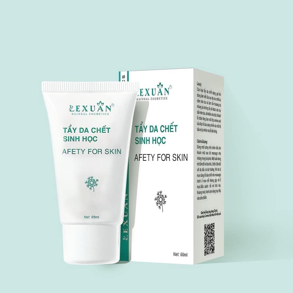 Kem tẩy da chết sinh học Lê Xuân natural cosmetic - giảm nhờn giảm mụn căng mịn cân bằng PH