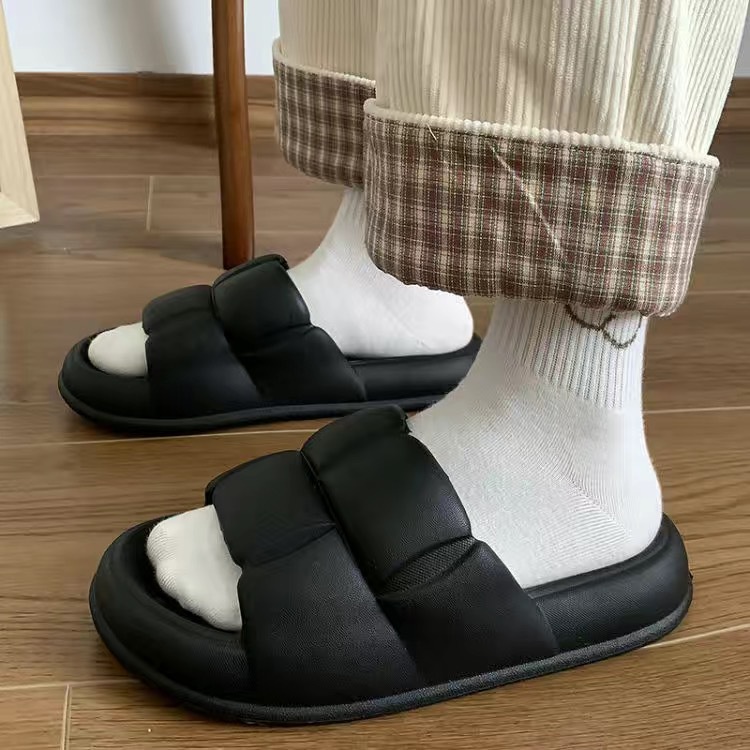 Dép lê nữ quai ngang mang trong nhà đi cực êm mềm chân Chaos, Quai Nhăn thời trang ulzzang hàn quốc siêu Hot TH-74