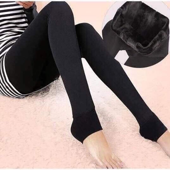 Quần legging nữ giữ nhiệt lót lông nhung mềm mịn cực ấm