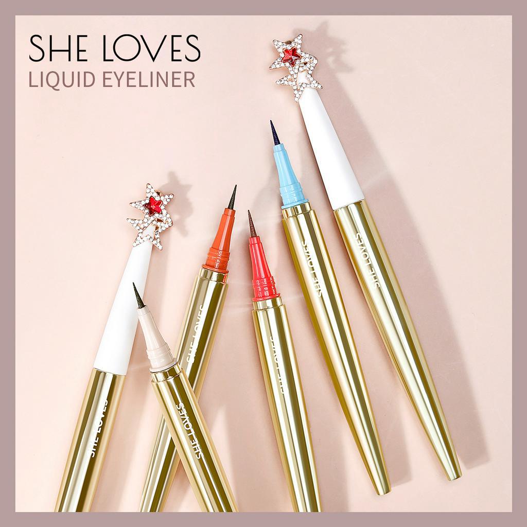 Bút kẻ mắt nước 6 màu tùy chọn chống thấm nước lâu trôi