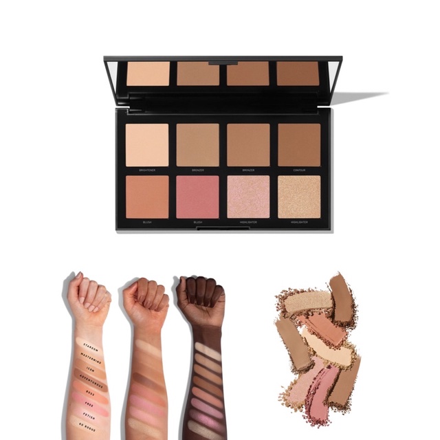 Bảng bắt sáng và tạo khối Morphe 8F Fair Play Complexion Pro Face Palette Bunny Beauty hàng đủ bill