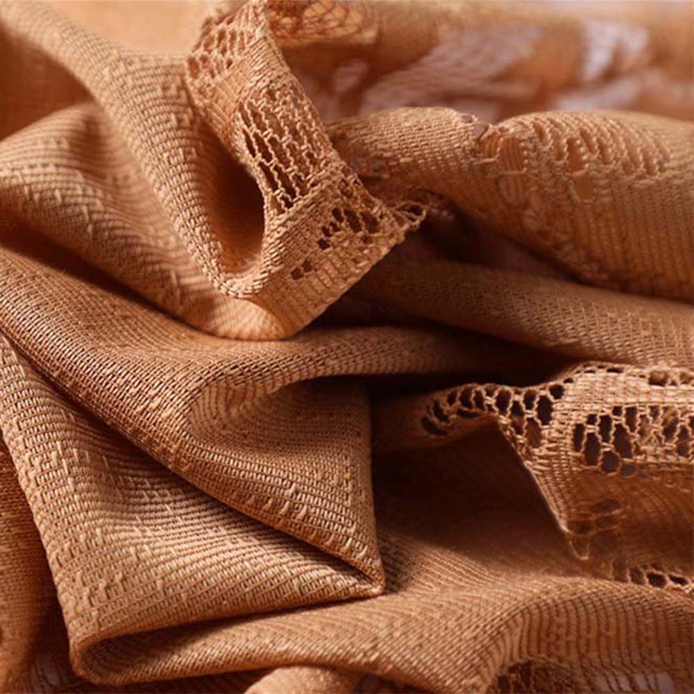 Khăn choàng cổ vải ren phối tua rua thời trang cho nữ