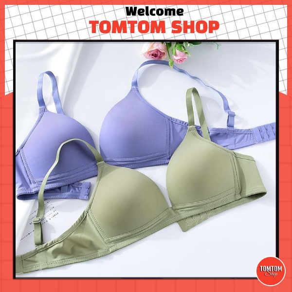 Áo Lót Nữ Đúc Su Trơn Nâng Ngực Không Gọng Đệm Mỏng AL15