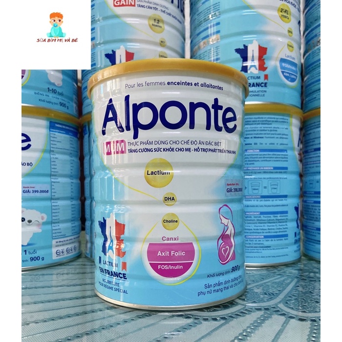 Sữa bột Alponte Mum 900g (date mới)