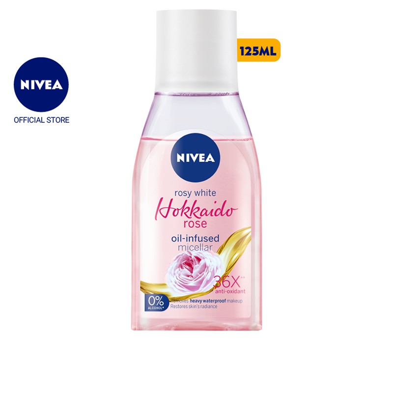 [125ml] Nước tẩy trang NIVEA chiết xuất hoa hồng Hokkaido giá tốt