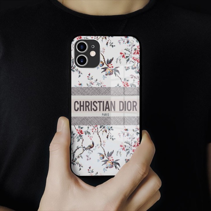 Ốp kính cường lực hình logo Dior Bảo Vệ Camera riêng mình Iphone OK-JC20210051