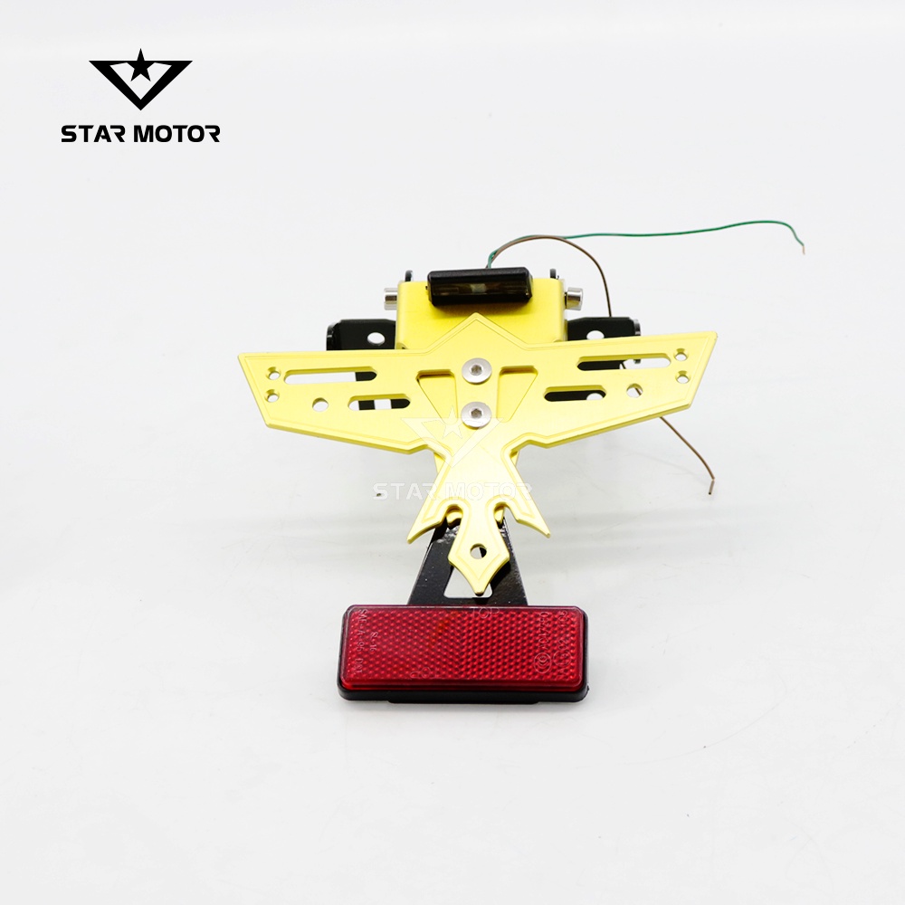 Pass Biển Số Gập Ex150,155 Winner, Winner x,R15V3 cánh chim nhôm CNC Tăng chỉnh linh hoạt