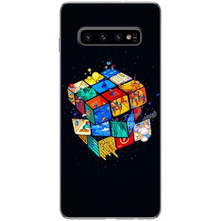Ốp lưng Samsung S10, S10E, S10 Plus in hình Rubik
