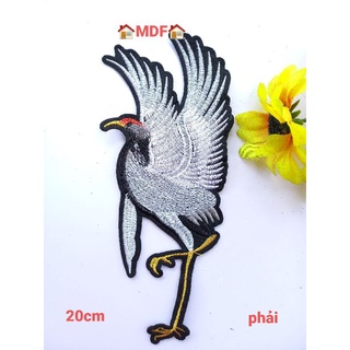 miếng hình chim hạc thêu