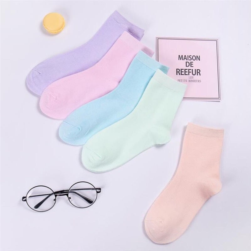 SET 5 ĐÔI TẤT VỚ NỮ CỔ CAO VINTAGE