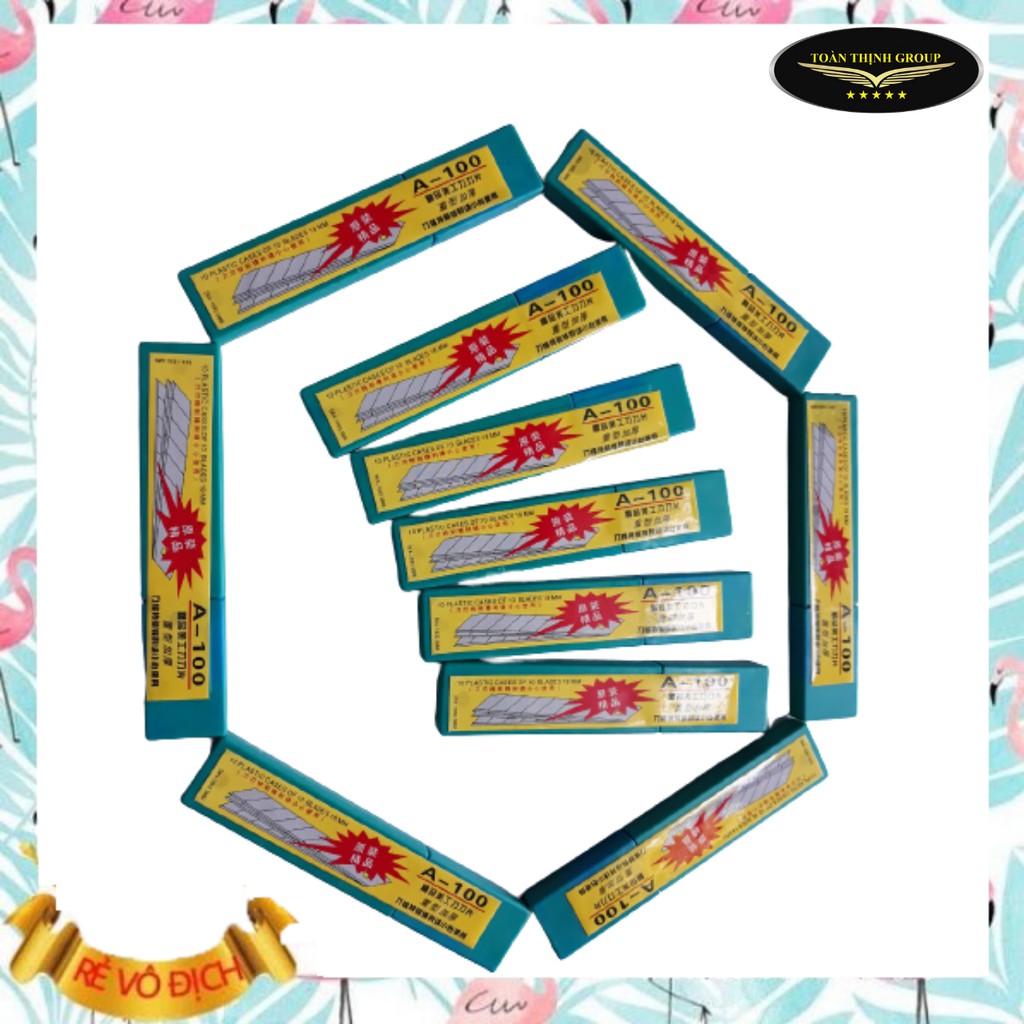 Lưỡi Dao Rọc Giấy A100  - Lưỡi Dao Chắc Chắn - Rẻ - Bền - Độ Bền Cao