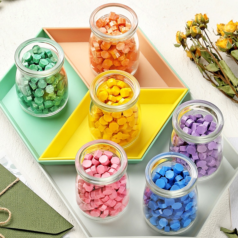 Stitchintime 50 màu hạt sáp ngọc trai 160 hạt sáp niêm phong sáp niêm phong