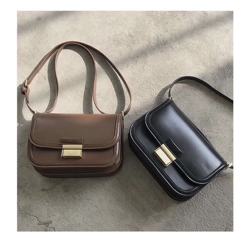 Túi đeo chéo nữ dáng basic chất da mềm mại - TS210