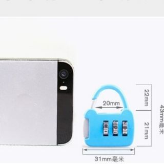 Khóa mini du lịch đa màu sắc.