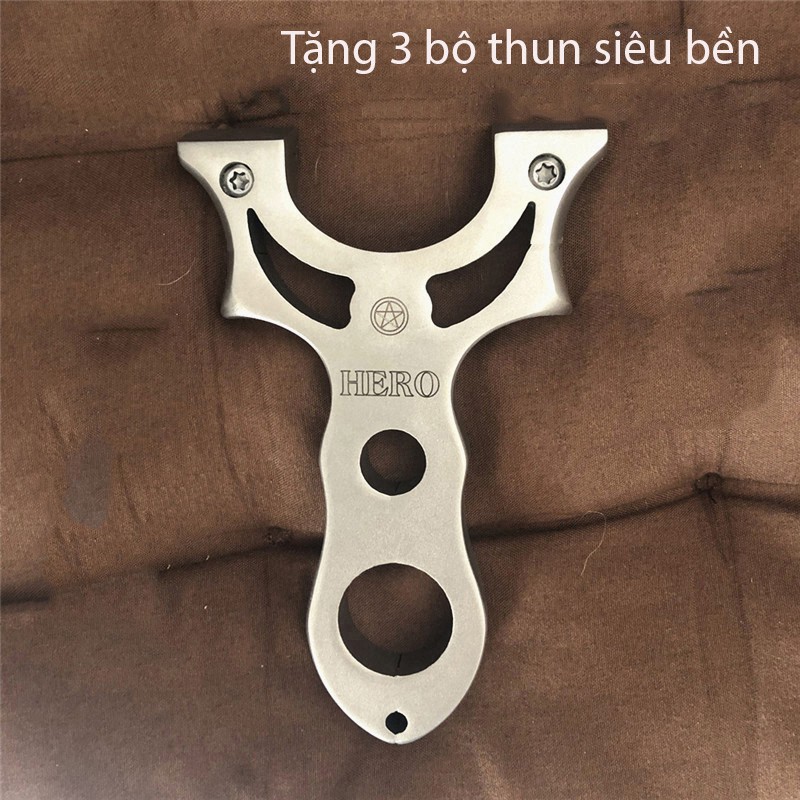 ( Siêu Rẻ ) Ná Cao Su Hero Inox 304 Chạc 7 - Tặng Kèm 3 Bộ Thun Siêu Bền.