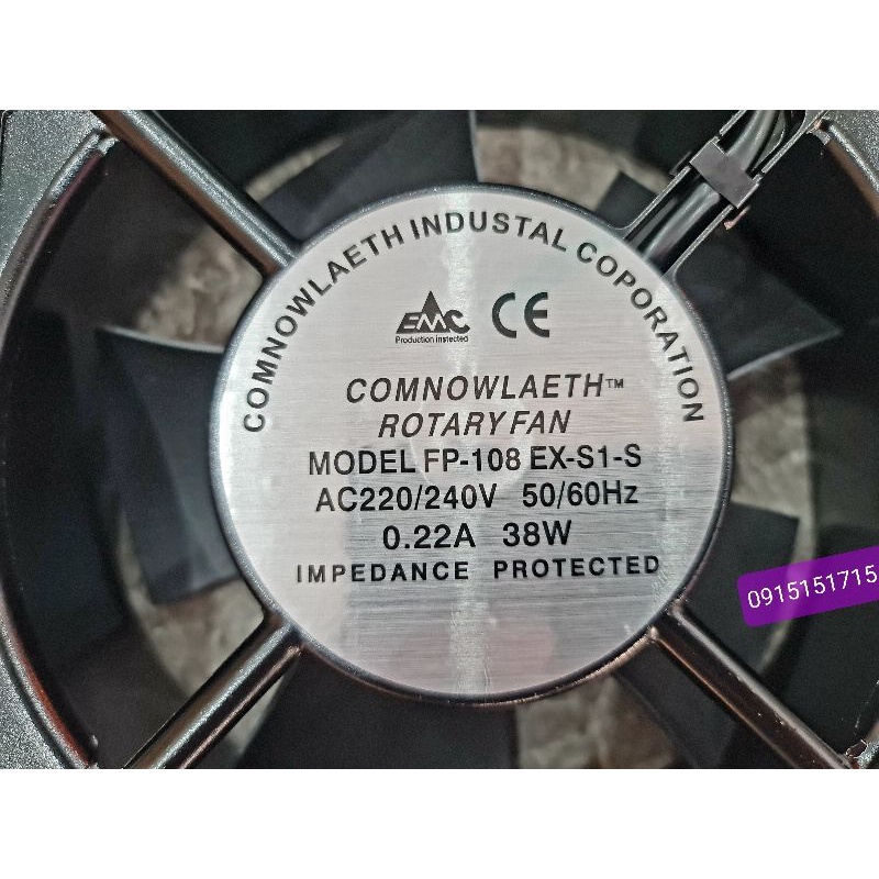 Quạt thông gió KT: 150x150mm. dùng trong tủ điện, Hút gió nhà vệ sinh, máy công Nghiệp
