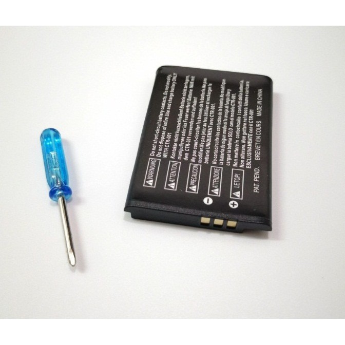 PIN MÁY GAME NINTENDO 2DS, 3DS  2000mAh CHÍNH HÃNG, KÈM TUỐC NƠ VÍT NGUYÊN HỘP