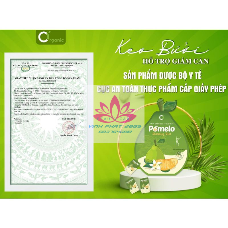 Kẹo Bưởi Giảm Cân Chính Hãng(Tặng kèm detox)