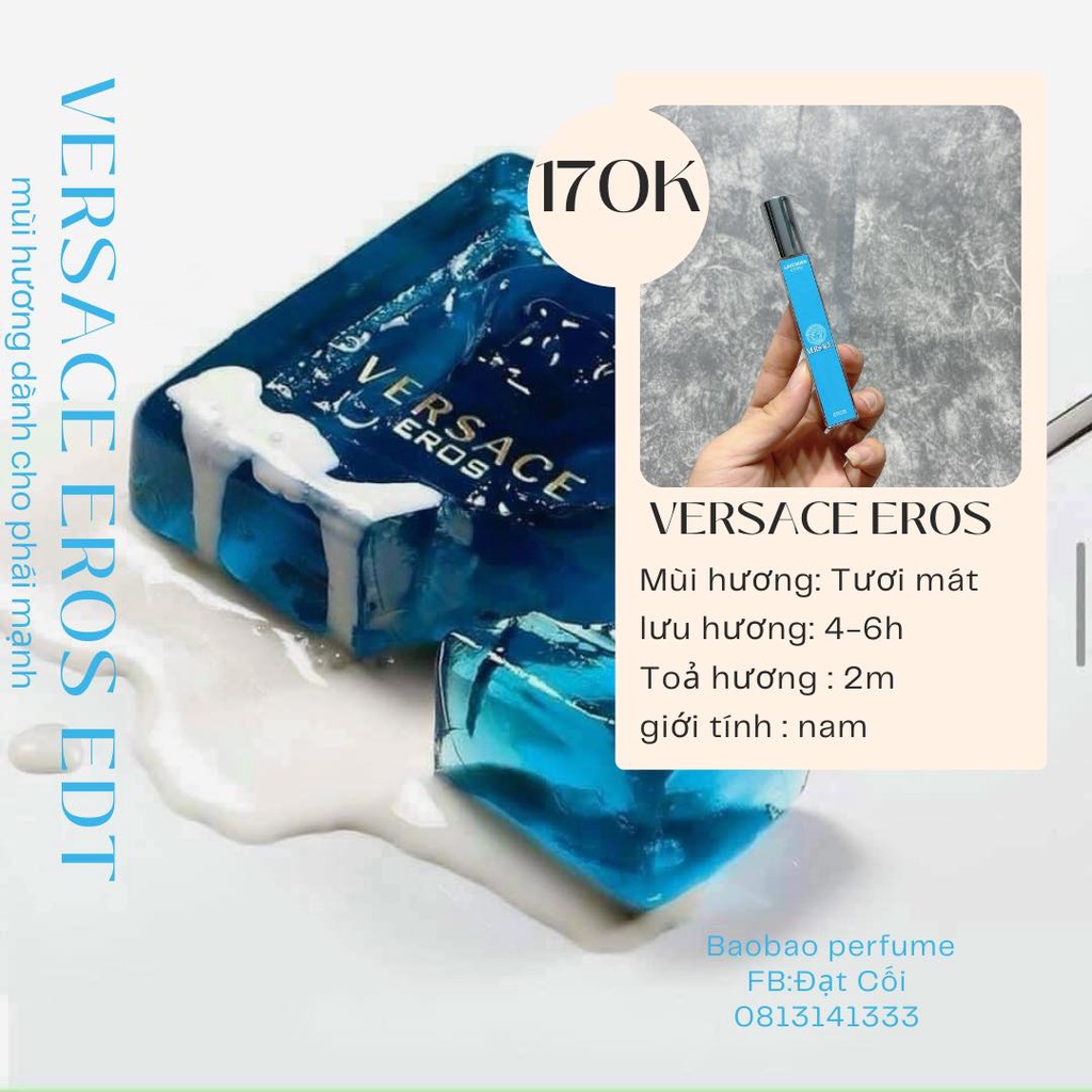 Nước Hoa Nam EROS Xanh - Nước hoa Versace Đẳng Cấp Phái Mạnh