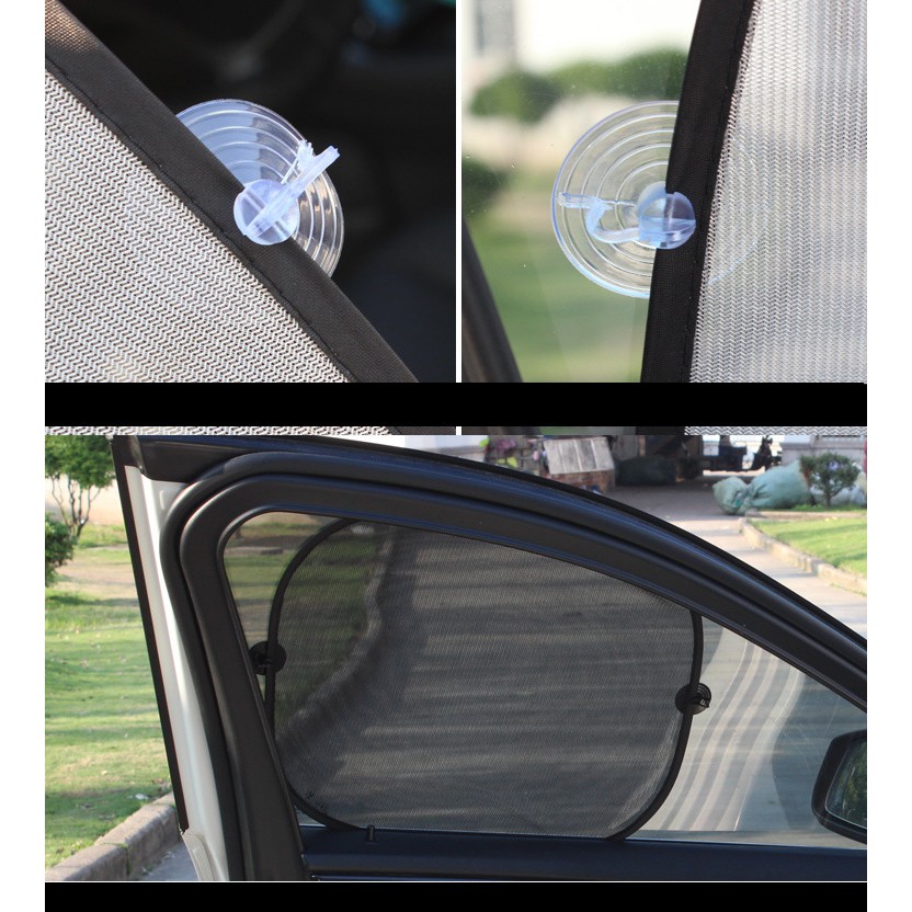 Bộ 5 Tấm che nắng ô tô cao cấp, Bộ lưới chắn nắng ô tô chống tia UV chống nóng hiệu quả gấp gọn