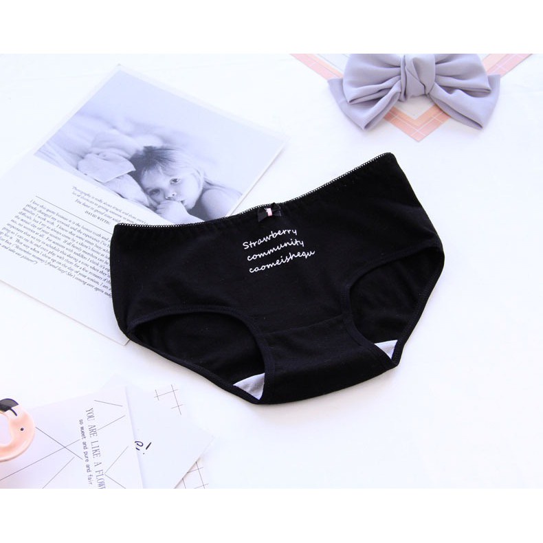 Quần Lót Nữ Cotton cao cấp in hình gấu trúc kháng khuẩn mỏng mát tôn dáng mã 3536