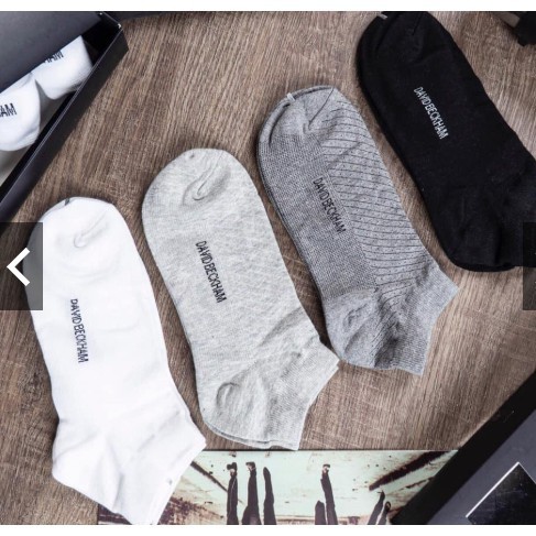 Hộp tất nam cổ ngắn ,vớ cổ ngắn nam Davi beckham  chất cotton siêu đẹp